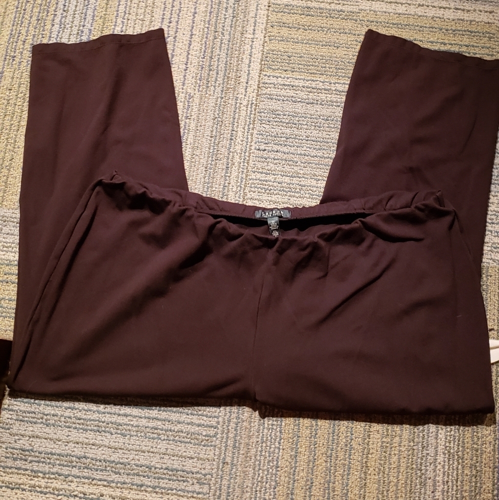 Ralph Lauren Womens Brown Pull-on Pants
